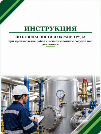 Инструкция по охране труда при производстве работ с использованием сосудов под давлением